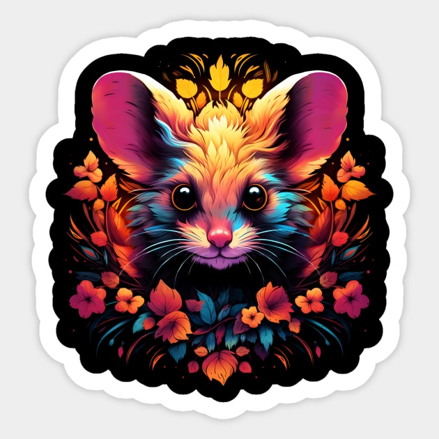 Neon Rodent #2 Sticker by Everythingiscute